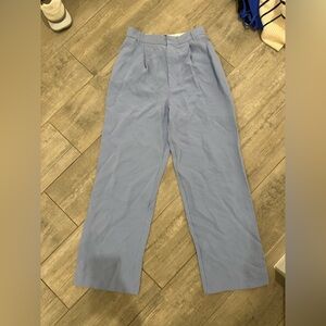 Blue Zara wide leg trousers